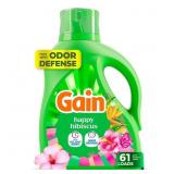 Gain Detergent Liquid, Odor Defense 81 oz