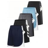 Sz XXL TELALEO 5 Pack Mens Mesh Basketball Shorts
