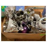 Skull Candy Dishes, Cups W/Straws