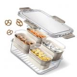 Cook With Color 4-Compartment Snackle Box