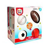 Play Day Inflatable Mini Sports Ball Set, 4 pcs