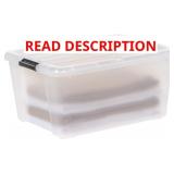 IRIS 45-Qt Plastic Storage Bin with Lid 4-Pack