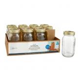 Mainstays 32 oz Mason Jars, Regular Mouth (12)