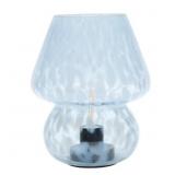 Urban Shop 8" Blue Tortoise Glass Lamp