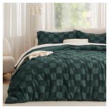 Bedsure Boho Kids Duvet Cover Queen Green