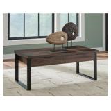 Ashley Wickman Falls Dark Brown Coffee Table