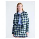 Free Assembly Cropped Tweed Jacket Sz XS