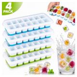 Rongsi Silicone Ice Cube Tray 4-Pack 14-Cube