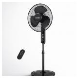 16" Oscillating Standing Fan with Remote