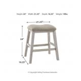 Skempton Beige Polyester Counter Stool