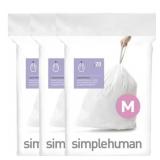 simplehuman Code M Trash Bags 60 ct White