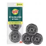 3ct 3pk Scotch-Brite Stainless Steel Scrubbers