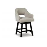 Ashley Tallenger Linen/Brown Counter Stool