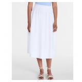 Time and Tru Smocked Midi Skirt Sz S