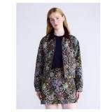 Free Assembly Cropped Jacquard Coat Sz M