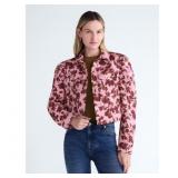 Scoop Cropped Trucker Jacket Sz S