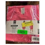 Members Mark Sandwash Rib Tee Dress Sz S