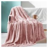 Exclusivo Mezcla Plush Fuzzy Throw Blanket