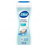 2ct Dial Body Wash, Coconut & spring Water