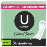 U by Kotex Ultra Thin Pads, Heavy Absorbency