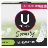 U by Kotex Ultra Thin Pads, Long, 40 ct