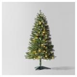 Wondershop 4' Pre-Lit Alberta Spruce Tree