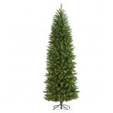Nearly Natural 7' Pre-Lit Slim Christmas Tree
