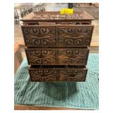 Vintage Jewelry Box + Jewelry