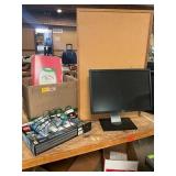 Cork Board, Monitor, Legos, Etc