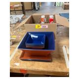 Billards Glasses/ Shot Glasses. Bowls + Plates