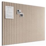 Bumusty 48'x36' Felt Bulletin Board, Taupe