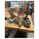 Vases, Candle, Tea Set, Knickknacks