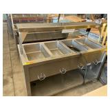 4 well hot food serving cart