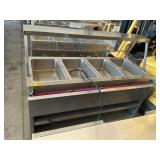 4 well hot food serving cart