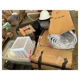 Storage totes, har hat, trash cans