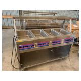 4 well hot food serving cart