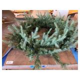 Lighted Christmas wreath
