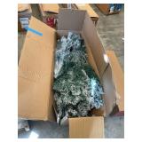 Garvee 7.5FT Pre-Lit Christmas Tree, Frosted Green