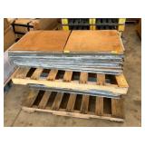 Wooden shelves