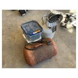 Air tank, heater, screws