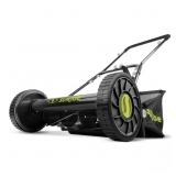 Mow Joe 16 in. Manual Push Reel Mower with Catcher