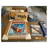 Dolls, DVDs, advertising pic, slide strips
