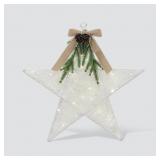Philips 18" LED White Glitter Star Bow