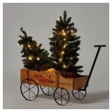 Wondershop 3pc LED Pre-Lit Xmas Tree Set