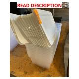 Small plastic totes with lids