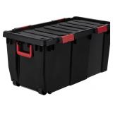 IRIS USA 2-Pack 32 Gal Rolling Storage Totes