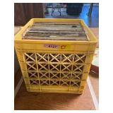 Crate of Vinyl Records