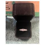 Ladies Clear Stone Size 6 Wedding Ring