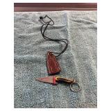 Damascus Knife With Sheath