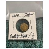 1854 California Gold 1/2 Coin